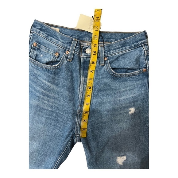 Levi’s 501 Straight Leg Distressed Button Fly Jeans Women’s Size 26 NWT - Picture 15 of 15